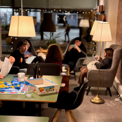 Board Game table at GTC café